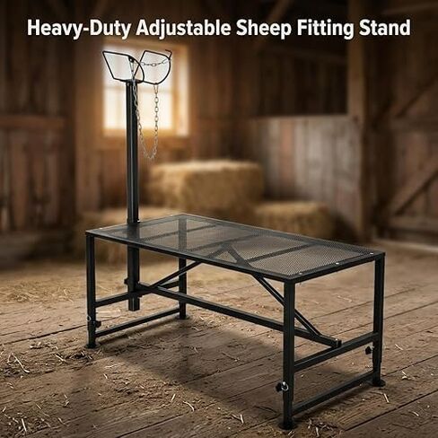 Generic Goat Rack Black, Premium Durable Goat Hay Rack Feeder, Reliable Wall-Mounted Feeding Solution, Heavy Duty Metal Design, Ideal for Stable and Farm Use in Kuwait