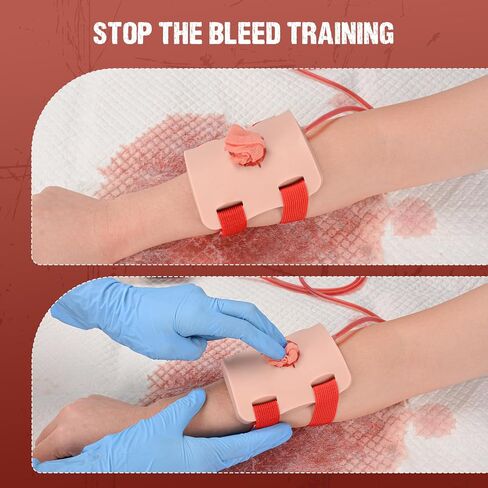Wearable Bullet & Laceration Wound Packing Training Kit, Stop the Bleeding Training Kit for Wound Dressing Training in Kuwait