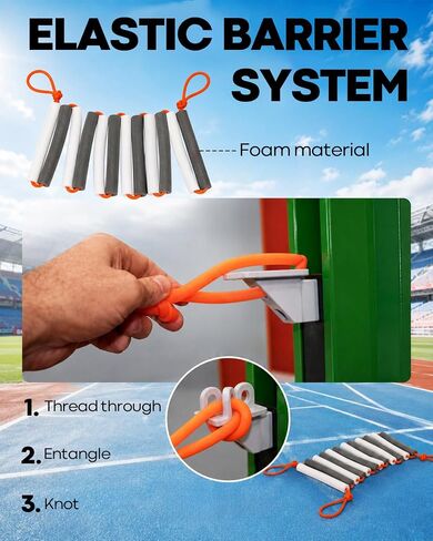 2 Pack High Jump Bungee Cord – 9.9Ft Long High Jump Training Equipment, Field Track Jumping Crossbars Accessories for Pole Vault and High Jump Practice, Track Meets, Home Gyms, Athlete Training in Saudi Arabia