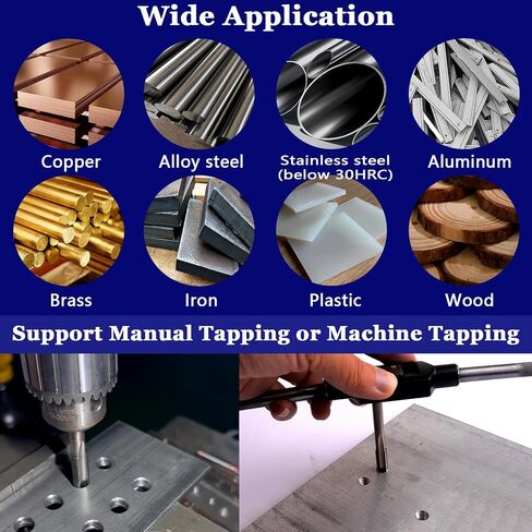 7pcs M2 HSS Metric Left Hand Thread Tap Set,Machine Thread Milling Taps,M3 M4 M5 M6 M8 M10 M12 in Kuwait