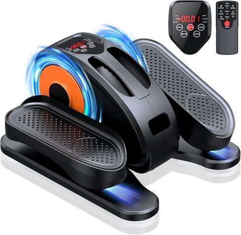 GUGTTR Under Desk Elliptical Machine, Electric Seated Pedal Exerciser, Leg Exerciser for Seniors Fully Assembled with 12-Speeds & Remote Control, Portable Quiet Elliptical Machine for Home Office in Kuwait