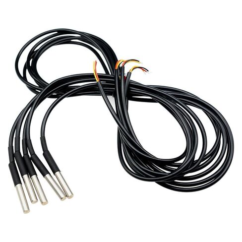 Diymore DS18B20 Temperature Sensors, 5pcs 5M Waterproof Digital Probes with Stainless Steel Cable for Arduino, Raspberry Pi & Shelly Projects in Kuwait