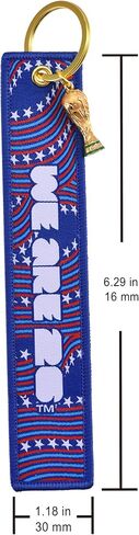 Official FIFA World Cup 2026 Collector’s Keychain - "CAN·MEX·USA" Tri-Nation Host Edition - 6.2" Premium Embroidered Fabric Keyring with Mini 3D Trophy Replica - Souvenir for Backpacks & Luggage in Saudi Arabia