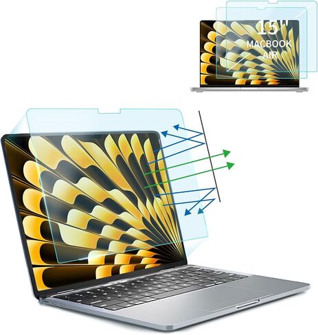 Seorsok 2-Pack Anti Blue Light Matte Screen Protector for Macbook Air 13 In(2018-2021, M1)&Macbook Pro 13 In(2016-2022, M1/M2), Anti Glare & Anti Scratch Matte Laptop Screen Filter for Mac 13In Laptop in Kuwait