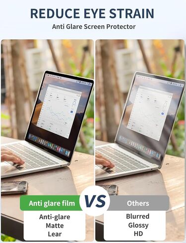 Seorsok 2-Pack Anti Blue Light Matte Screen Protector for Macbook Air 13 In(2018-2021, M1)&Macbook Pro 13 In(2016-2022, M1/M2), Anti Glare & Anti Scratch Matte Laptop Screen Filter for Mac 13In Laptop in Kuwait
