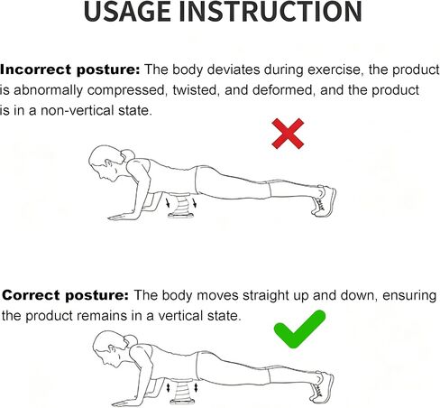 Beginner Push-Up with Assist Springs, Correct Posture & Prevents Muscle Compensation — No Shoulder Shrugging or Back Arching, Compact Strength Training Equipment for Home & Office in Kuwait