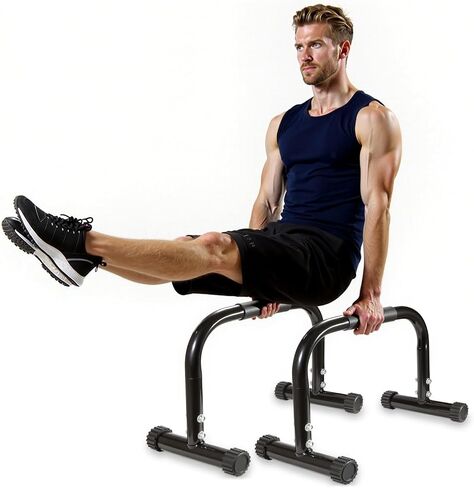 قضبان Parallettes من AmazeFan، قضيب دفع عالي الفولاذ بطول 12 بوصة لتدريب القوة على الوقوف على اليدين، وقضبان تمارين رياضية وقضبان غمس، وتمارين رياضية، ومقبض للتمارين على الأرض، ومعدات تمارين رياضية in Kuwait