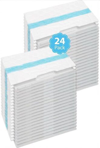 24PC Disposable Mopping Pad Refills - Compatible with Shark VACMOP and Pro Series (VM250 VM251 VM252 VM200 VC205 QM250 VM190 VM200P12 VMP30) in Kuwait