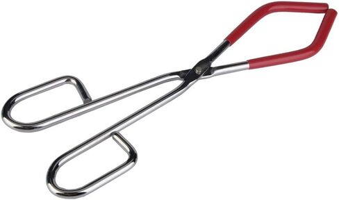 Fafeicy 26cm Stainless Steel Beaker Tongs, Lab Tool with Plastic Handle for 1000ml Beaker, Electroplated Surface in Kuwait