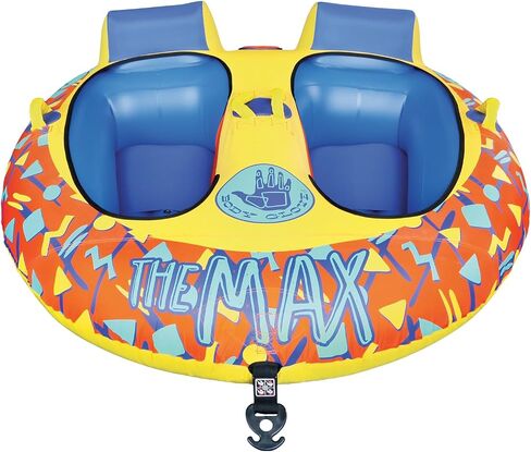 Body Glove The Max 2-Rider Towable Tube. Heavy-Gauge PVC Inflatable Boat Towable with Nylon Cover, Foam Handles & Quick Connect Tow Hook. 2026 Model in Kuwait