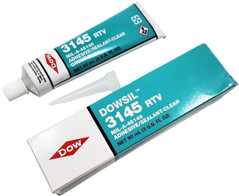 Dow Corning 3145 RTV 90ml 3oz مادة لاصقة شفافة مانعة للتسرب Mil-A-46146 لوحة البطارية الكهربائية مبيت مانع للرطوبة غير متدفق، التصاق عالي القوة المجموعة II/III (3145 شفاف 90 مل) in Kuwait