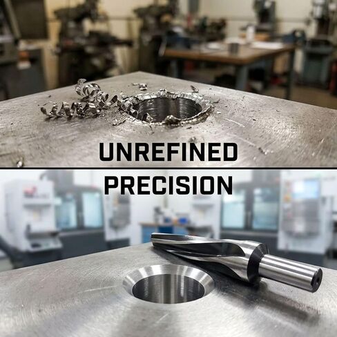 10 Degree Tapered Reamer, High-Speed Steel Straight Shank Cone Tool, Groove for Precise Hole Repair, Corrosion Resistant, Metalworking Applications for Automotive Truck, Silver in Kuwait