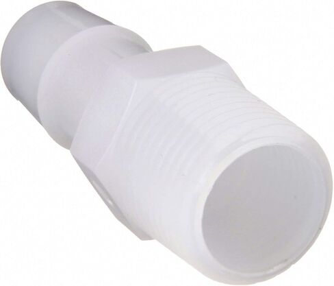 محول Eldon James Barbed x MNPT، بولي إيثيلين، مقاس 1/4 بوصة، طبيعي - A2-4HDPE، (عبوة من 10) in Kuwait