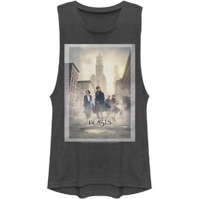 Warner Brothers Girls Find Them Fantastic Beasts Group Poster Women's Muscle Tank