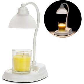 Candle Warmer Lamp Electric Candle Lamp Warmer with Bulbs for Home Decor Bedroom Wax Melt Warmer for Scented Wax and Jar Candles(Black Double Tube)