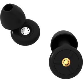 Ear Plugs for Sleeping Noise Cancelling, Soft Silicone Reusable Hearing Protection Earplugs for Focus, Sleep, Concerts, Swimming, Work - 1 Pair S/M/L Eartips - 35dB Noise Reduction