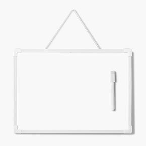 Double Sided Small Dry Erase Board, 11" x 7" Mini Hanging Whiteboard for Wall, Dry Erase White Board for Home School Office