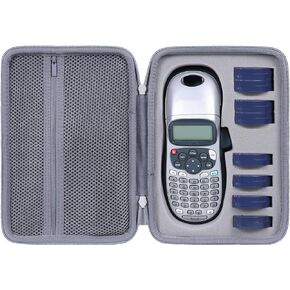 co2CREA Hard Case Compatible with DYMO LetraTag 100H / LT-100H / LT-100H Plus Handheld Label Maker and Label Tapes (Grey Case)