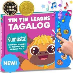 Tagalog Books for Kids Vol. 2, Children's Songs from The Philippines, Filipino Children's Book, Songs in Tagalog & English for Kids, Children, Girls, Boys & Babies