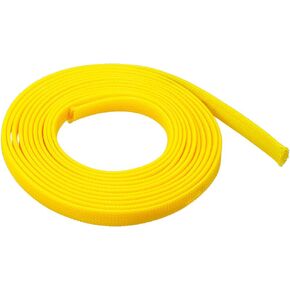 uxcell Expandable Sleeving, 3/8-inch 10ft Cable Sleeve, Yellow