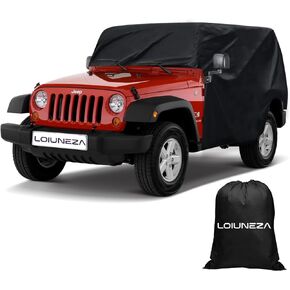 Outdoor Car Cover for 2022-2023 Jeep Wagoneer, 210D Oxford Car Cover Waterproof All Weather, Outdoor Full Exterior Covers with Reflective Stripes & Windproof Straps for Snow Rain Dust Hail Protection