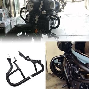 Midimttop Black Engine Guard Highway Crash Bar Frame Protection Compatible with Ka-wa-sa-ki Vulcan S VN650 VN 650 Accessories 2015 2016 2017 2018 2019 2020 2021 2022 2023