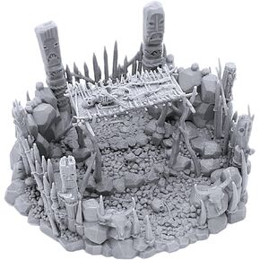 Burial Platform DND Terrain for Dungeons and Dragons, 28mm Miniature Wargaming, Tabletop RPGs, Wargame Scenery