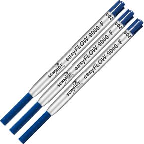 Imprinted Schmidt easyFLOW9000 Ballpoint Refill- Blue Ink, Fine Tip 0.8mm - Pack of 3