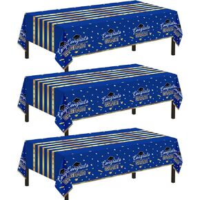 Childom 3 Pack Black and Gold Tablecloths for Events,54"x108" Plastic Table Cloths for Rectangle Tables,Disposable Party Table Covers for New Years Eve Decorations 2027,Holiday Birthday Wedding Dining in Saudi Arabia