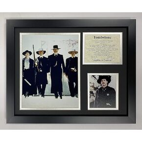 Legends Never Die Tombstone II Movie Poster Collectible | Framed Photo Collage Wall Art Decor, 11x14-Inch, (16318U)