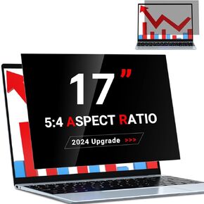 ZOEGAA Laptop Privacy Screen 17 inch for 5:4 Ratio Computer Monitor, Possessing Many International Patents Such as Privacy Filtration Membranes and International Trademarks