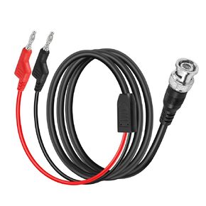 BNC Test Leads YACSEJAO 4.2FT/1.3M BNC to 4mm Banana Plug Oscilloscope Probes Probe Oscilloscope Test BNC to Dual Stacking Test Leads Cable