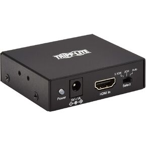 Tripp Lite 4K HDMI to TOSLINK RCA & 3.5mm Stereo Output De-Embedder/Extractor, Seperates Audio Track for Systems Without HDMI, 5.1 Channel Surround Sound, HDCP 2.2, 2-Year Warranty (P130-000-AUDIO2)
