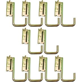Boxer Tool Square Hook for E Track Systems 10 Pack, Square Hook Tie Down Accessories for Trucks, Trailers, Vans. E Track Fitting Accessory