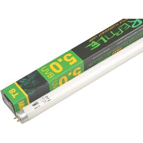LUCKY HERP 5.0 UVB Fluorescent Tube Terrarium Lamp for Tropical Reptiles - T8,15 Watts,18 Inches