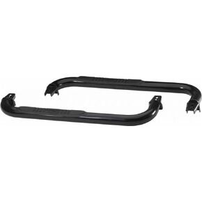 RAMPAGE PRODUCTS Step Bars with No-Slip Step Pad | Pair, 3" Round Bent Steel, Textured Black | 8625 | Fits 1997 - 2006 Jeep Wranglers YJ & TJ