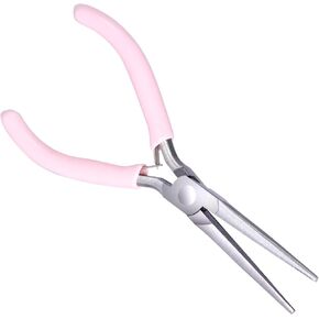 4.5 Inch Needle Nose Pliers Small Jewelry Pliers Pliers for Jewelry Making Jaw Pliers Tools Long Nose Craft Pliers with Comfort Grip Handles for Wire Wrapping Crafts Jewelry Making Supplies