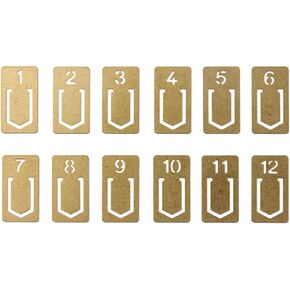 Midori Brass Clip Number (43080006)