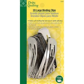 Dritz 3159 Binding Quilter's Clips (30-Count),Silver,Medium