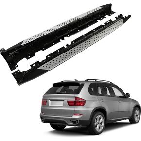 SCITOO Nerf Bar Running Board Side Step Fit for 2007-2013 For BMW X5 Crew Cab Plastic 30% Aluminum Alloy 40% Iron 30% Rock Sliders