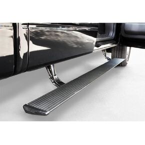 AMP Research RealTruck PowerStepXL | Fits 2015 - 2020 Ford F-150 SuperCrew | 77151-01A | Ergonomic, Rust-Proof Aluminum, True Flush Mount, 4" Lower Drop Down