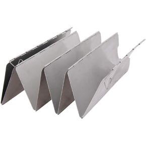 Etopar 8/9/10/12 Plate Foldable Burner Windshield Outdoor Camping Cooker Picnic BBQ Cooking Gas Stove Wind Screen