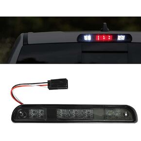 1PC High Mount LED Rear 3rd Third Brake Light Bulb Cargo Stop Lamp for Ford F250 F350 F150 Bronco 1997 1996 1995 1994 Smoke / Black Lens