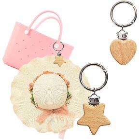 Dasezsdt Hat Clip for Bogg Bag Hat Holder for Bogg Bag chain Hat Holder Heart-shaped Handbag Backpack Purse Outdoor Travel Accessory Bogg Bag Accessories in Kuwait