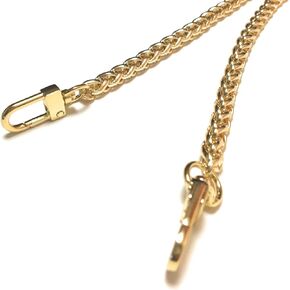 Braided Purse Chain Gold Crossbody Shoulder Strap Polished - (40" / 100centimeters)