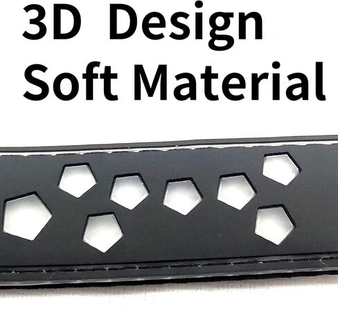 Dog Collar USB C Rechargeable LED Light Up Dog Collar Adjustable Soft Silicone Collar for Medium Large Dogs (BLACK, M(11.8-15.7")) in Kuwait