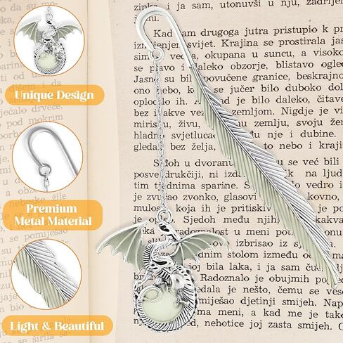 Moon and Stars Bookmark Luminous, Glow in The Dark Butterfly Bookmark, Fantasy Luminous Bookmark Gifts for Women Girls, Cool Bookmarks for Book Reading Lovers(Silver Stars) in Saudi Arabia