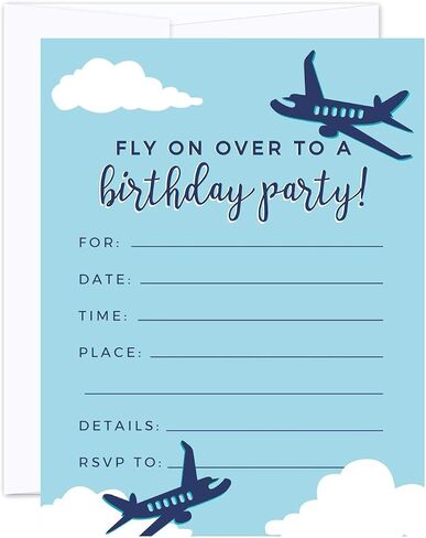 Andaz Press Blue Airplane and Clouds Birthday Party Collection, Round Circle Label Stickers, Thank You for Celebrating with US, 40-Pack, Plane Flying Theme Decor Decorations in Saudi Arabia
