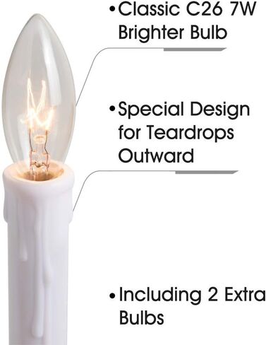 Window Candle Electric with Daily Timer, Heavy Metal Base Christmas Window Candle, UL Listed 1 Set Packing 1 Extra Replacement Bulb (Brush Brass) in Saudi Arabia