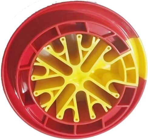Netyzon. Cable Dresser Organizer Tool, Wire Alignment for Cat6, Cat5e, Utp Cable Management, Diameter 4.3", Red -Yellow in Saudi Arabia
